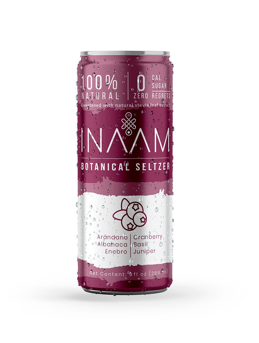 Cranberry, basil, and juniper Sparkling